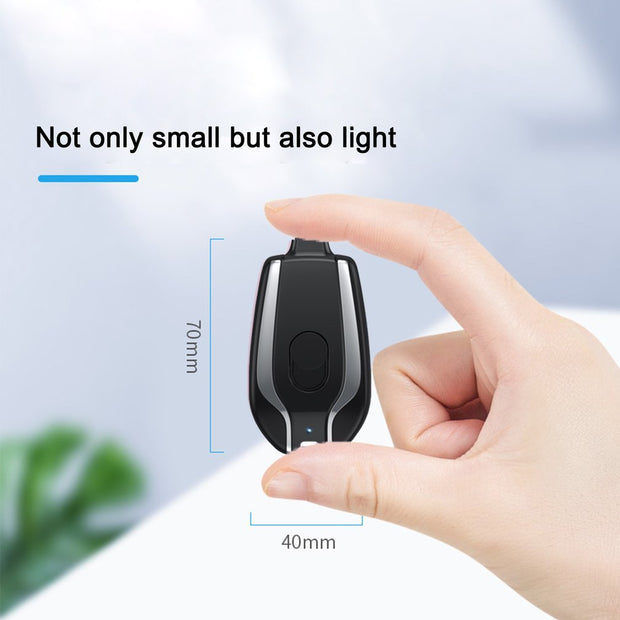 Mini Power Bank 1500mAh Porte-clés Type-C