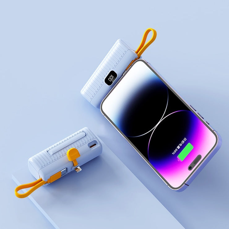 Power Bank Capsule Batterie Externe Compacte et Portable