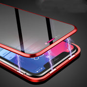 Coque Téléphone Anti-Espion Magnétique avec Verre de Confidentialité
