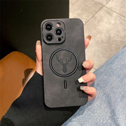 Coque téléphone magnétique cartoon Motif élan