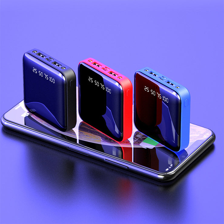 Mini Power Bank 20000mAh avec Écran Digital Miroir