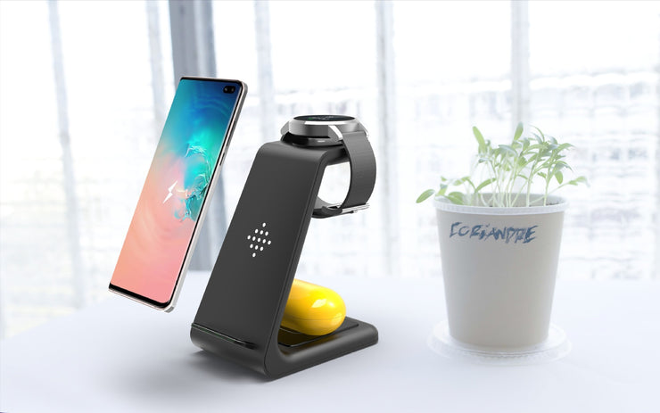 Station de Charge 3 en 1 Sans Fil Rapide