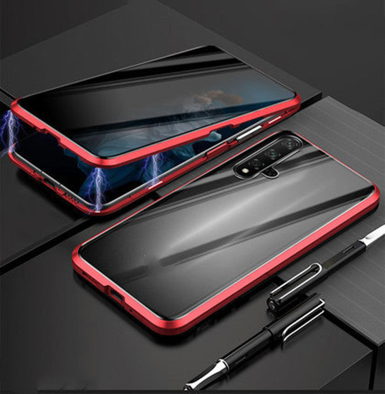 Coque Téléphone Anti-Espion Magnétique avec Verre de Confidentialité
