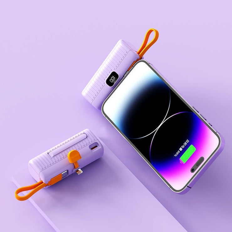 Power Bank Capsule Batterie Externe Compacte et Portable