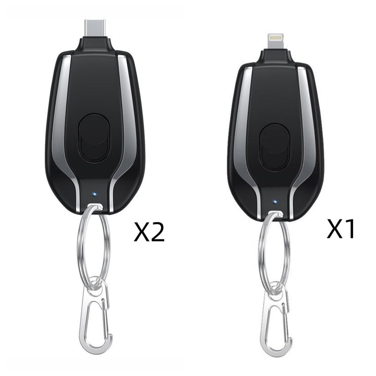 Mini Power Bank 1500mAh Porte-clés Type-C