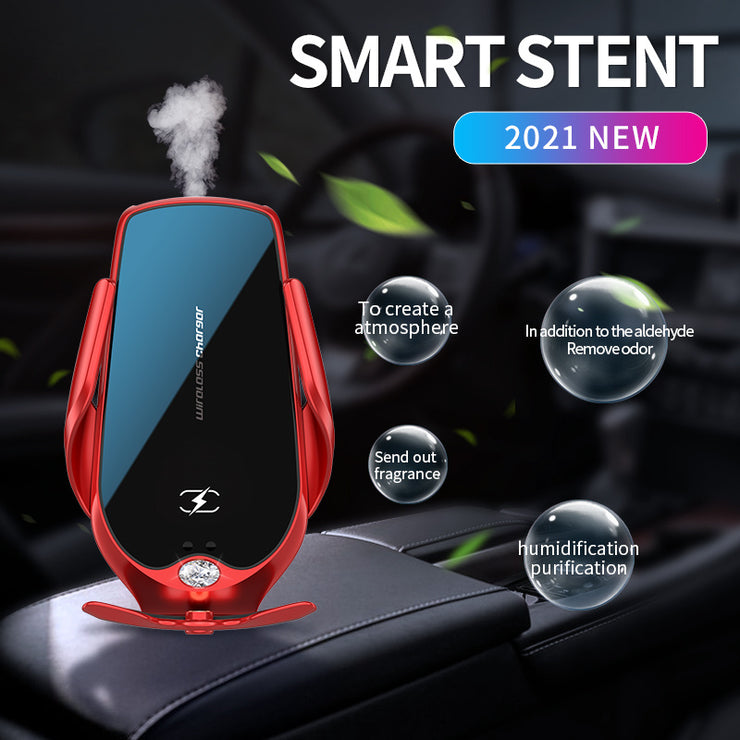 Support Téléphone Voiture avec Chargeur Sans Fil Rapide