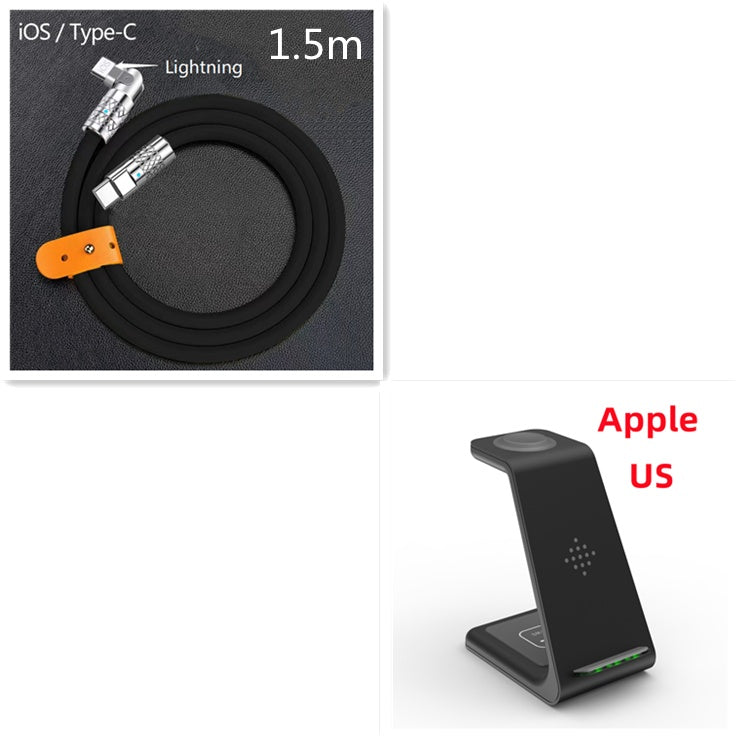 Station de Charge 3 en 1 Sans Fil Rapide