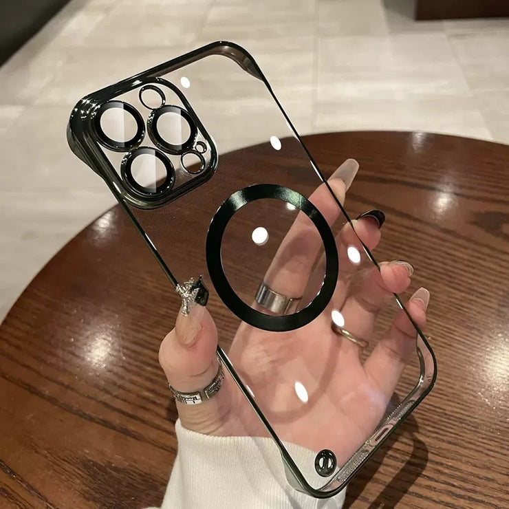 Coque iPhone 14 Magnétique Électroplaquée