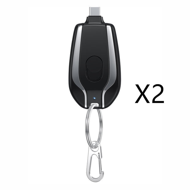 Mini Power Bank 1500mAh Porte-clés Type-C