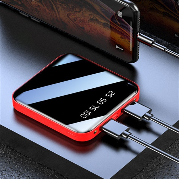 Mini Power Bank 20000mAh avec Écran Digital Miroir