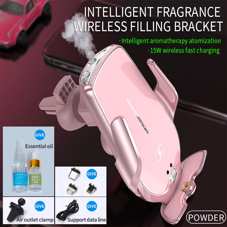 Support Téléphone Voiture avec Chargeur Sans Fil Rapide