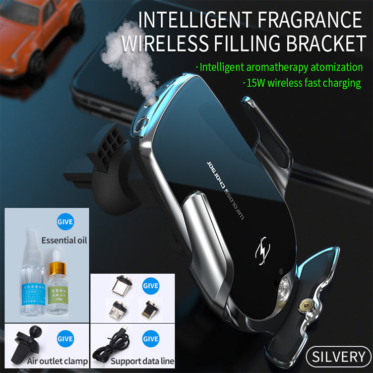 Support Téléphone Voiture avec Chargeur Sans Fil Rapide