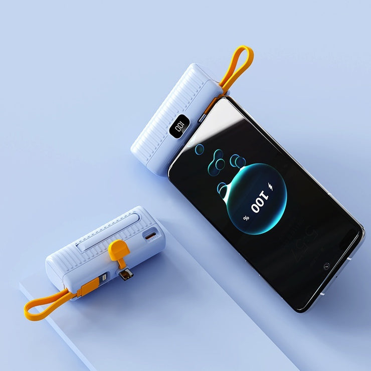 Power Bank Capsule Batterie Externe Compacte et Portable