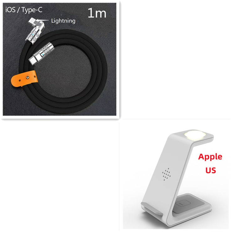 Station de Charge 3 en 1 Sans Fil Rapide