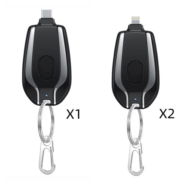 Mini Power Bank 1500mAh Porte-clés Type-C
