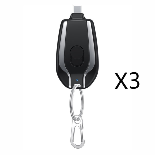 Mini Power Bank 1500mAh Porte-clés Type-C